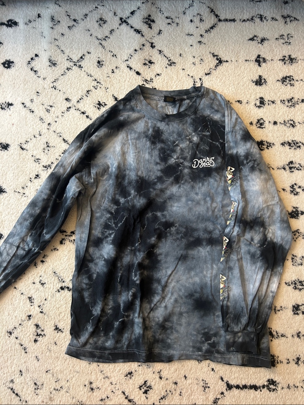 Vans x Doren Seed Black Tie-Dye Long Sleeve Tee